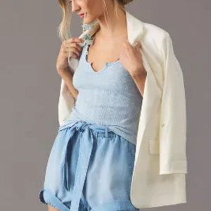 NWT Anthropologie/Pilcro Notched Tank